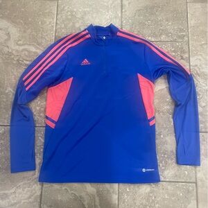 ADIDAS Women's Condivo Predator Soccer Track Jacket Blue / Orange Size M  H60029